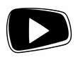 © Prasa-gg - Black Play Button Icon for Video and Multimedia Applications