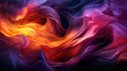 Wall Mural - Abstract art wallpaper wave in blue pink purple orange and white colors modern and futuristic Stylish feel