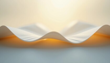 Poster - Flowing waves of colorful sand dunes desert landscape digital art calm environment abstract concept