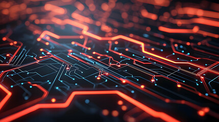 Poster - Abstract Circuit Board Technology Design