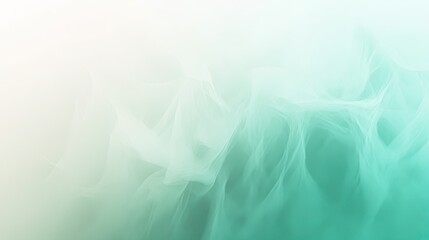 Poster - Soft Mint Green Abstract Background with Fluid Motion and Lightness