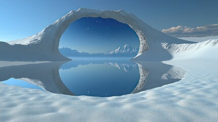 Wall Mural - frozen portal to another world