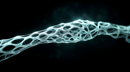 Poster - Abstract Glowing Structure Design