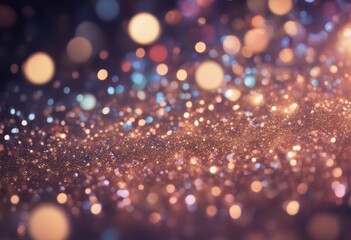 Poster - light abstract glitter background texture diamond christmas glitz blurry bokeh vintage filter glamour magic dust effect party black pattern glimmer glittering dark sparkle bling glow glistering gold