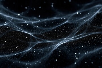 Poster - Mysterious swirling patterns of light in the dark cosmos at night
