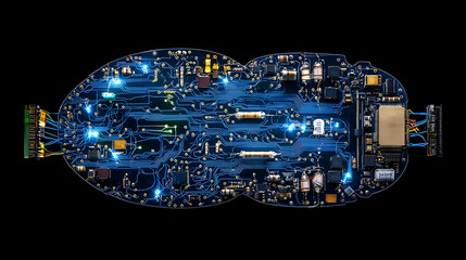 Poster - Two Circuit Board Components Close Up