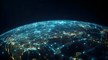 Poster - Global Network Of Cities At Night
