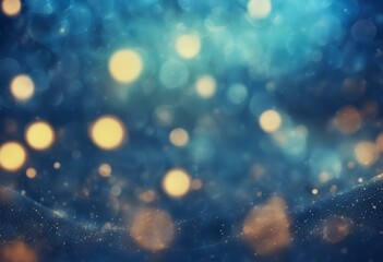 Poster - energy festive bokeh blue abstract background dots particles magic glowing dark sparkle illustration luxury bright particle decoration glamour shiny colours defocused texture star wallpaper shine