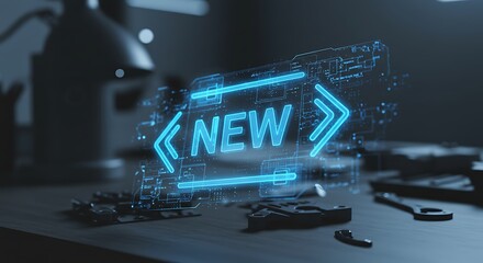 Futuristic New Product Launch: Technological Innovation and Modern Design