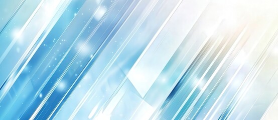 Aufkleber - Abstract blue background featuring diagonal stripes and light effects, showcasing a technological glass texture. Ideal for business presentations, web banners, or futuristic digital wallpapers.