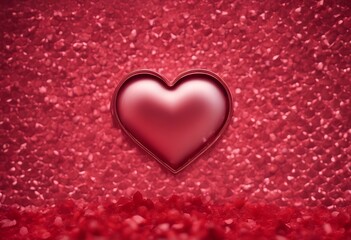 Poster - heart red texture shape christmas abstract background valentine celebration luxury glow card gradient blur colours illustration glistering modern defocused nubes happy circle celebrate design bright