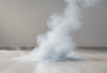 Wall Mural - smoke floor fog white empty background blue night room horror light old wall grey hall interior abstraction grunge studio textured wallpaper black space asphalt blank pattern spotlight design stage