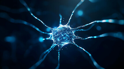 Poster - Detailed Neuron Network Structure Illustration