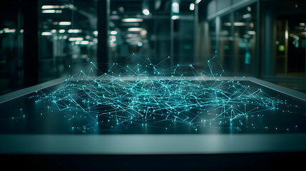 Poster - Interactive Digital Projection Display In Modern Office