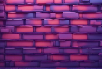 Wall Mural - purple background blue pattern black neon design 80s abstract retro advertising brick 3d colorful concept wall illustration bright light glowing texture concrete old art decoration banner template