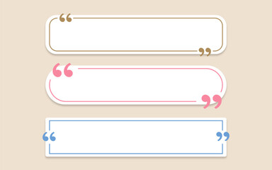 Wall Mural - quote templates text space label box balloon shape design