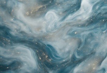 Poster - swirls ocean background abstract marble glitter business card printed liquid print colours design wallpaper shape graphic poster cover page template art wall water love paint decorative glistering