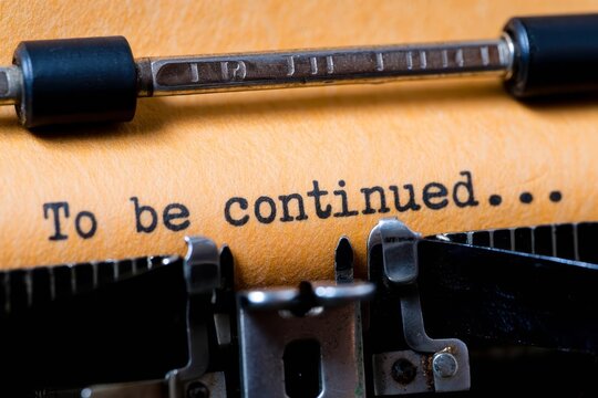 Typed words on a Vintage Typewriter , to be continued.