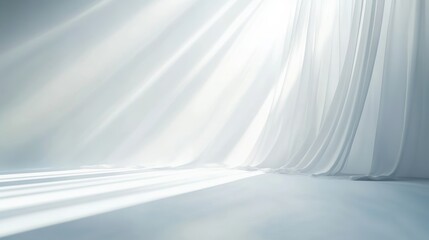 Poster - Minimalist Interior Design Featuring Flowing Curves and Soft Lighting in a Modern Space