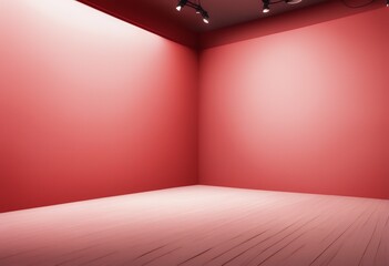 Aufkleber - your red studio light backdrop artwork product gradient background perspective display spotlight floor room blur clean design ground luxury frame illustration board blurred black abstract creative