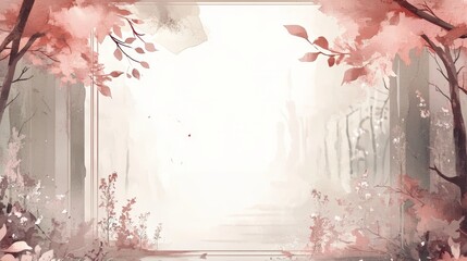 Poster - Soft Curves in Warm Tones Create a Serene Landscape in a Minimalist Style Showcasing Subtle Textures and Gentle Gradients