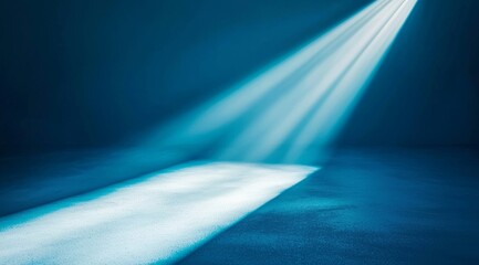 Poster - Bright Beams of Light Streaming Through a Dark Space Create a Dramatic and Striking Atmosphere for Artistic Presentations