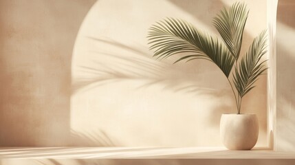 Poster - Textured Wall and Floor With Soft Natural Lighting Creating an Artistic Environment in a Minimalistic Setting