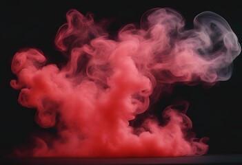 Wall Mural - smoke red color background black heat transparent inferno mist smooth art hot design fire motion eff