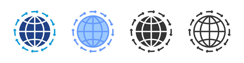 Poster - Cultural Transformation icon set multiple style collection