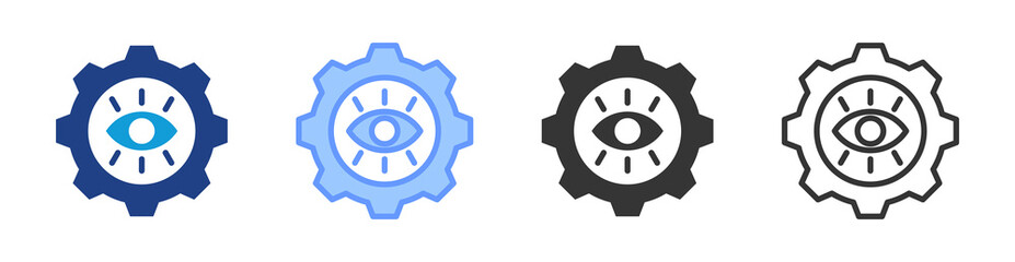 Poster - Visual Management icon set multiple style collection