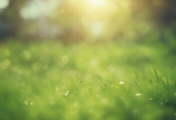 Poster - beautiful nature sun wide summer screen background backdrop bokeh spring blurred green abstract flares flora bright colourful design widescreen defocused texture environment fresh beauty garden