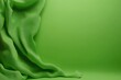 © Diffin - A close-up view of green cloth elegantly arranged on a matching green background.