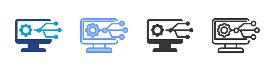 Aufkleber - Version Control icon set multiple style collection