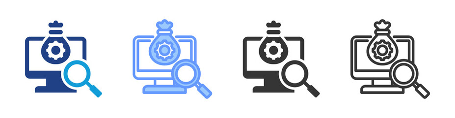 Poster - Asset Search icon set multiple style collection