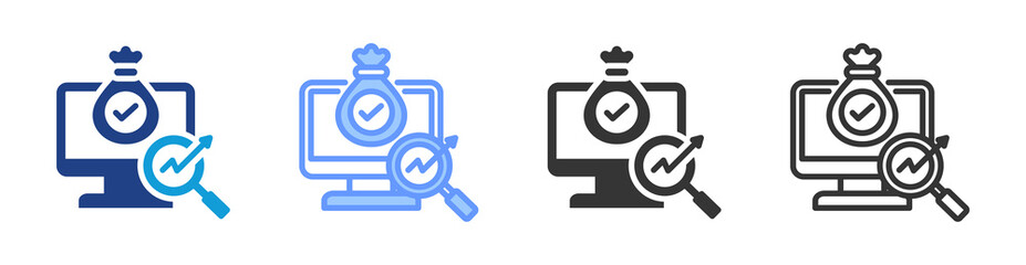 Poster - Asset Analytics icon set multiple style collection