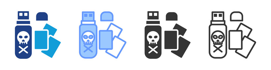 Aufkleber - Flashcard icon set multiple style collection