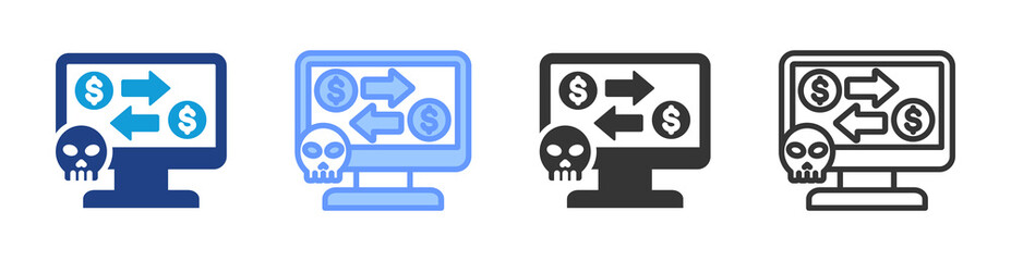 Aufkleber - Danger Transfer icon set multiple style collection