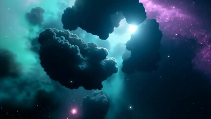 Poster - Traveling Through Galaxies and Nebulae in a Cosmic Hyperlapse Generative AI