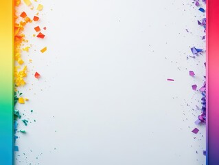Poster - Vibrant and Colorful Icons Set Against a Bright White Background Creating a Playful and Engaging Visual Display with Distinctive Shapes and Forms