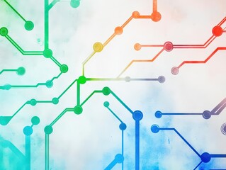 Fototapete - Vibrant Abstract Background Featuring Dynamic Colorful Lines Creating a Playful and Energetic Atmosphere Ideal for Modern Design and Creative Projects