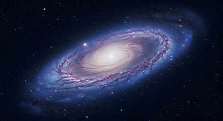 Wall Mural - spiral galaxy in deep space