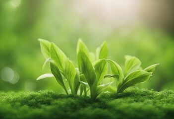 Poster - background 9 copy green 16 plant spring nature concept space framin wallpaper bokeh template summer fresh design colours day abstract blurred eco blur forest ecology texture bright beautiful sunlight