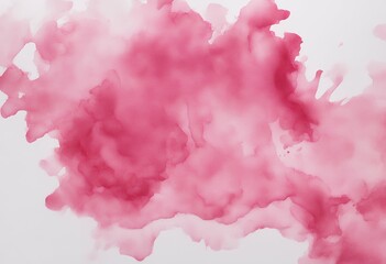 Wall Mural - splashing it is drawn white watercolor hand paper pink background color abstract art rough texture v