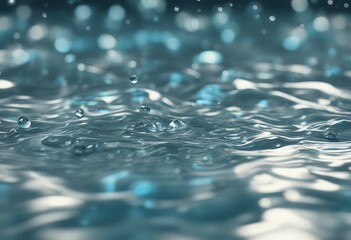 Wall Mural - surface caustics water 3d rendering texture background bright top ocean light bottom caustic blue cl