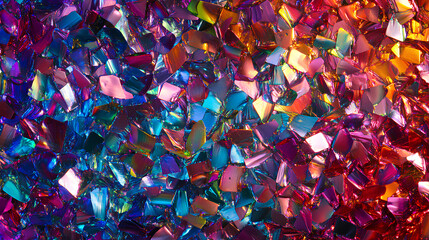 Poster - holographic rainbow foil iridescent texture abstract hologram background