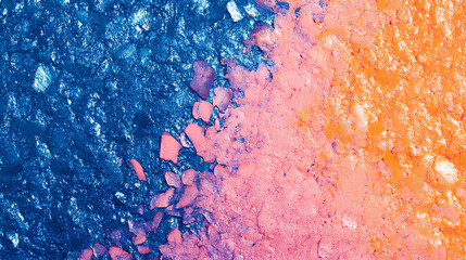 Poster - orange pink blue grainy background, abstract noise texture banner poster header cover wallpaper back