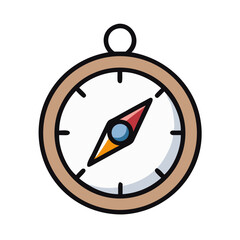 compass for navigation and travel icon design