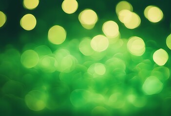 Poster - green nature background lights spring designs bokeh bright vibrant glowing abstract perfect festive sparkle sharpened wallpaper light circle christmas blur shiny round glistering celebration