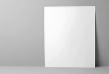 Wall Mural - Paper A4 photo mockup. Empty paper photo mockup with clipping path