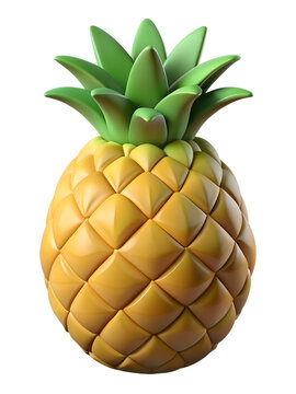 simple 3d pineapple rendering
